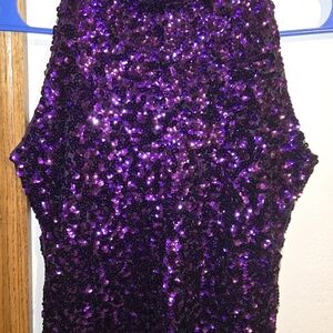 Sparkling Purple Kids Dance Costume